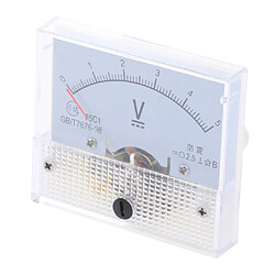 Avis 85c1 dm rectangle ampèremètre ampèremètre testeur analogique panneau voltmètre 0-5 v