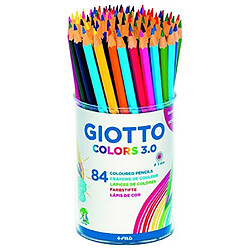 Giotto Colors 3.0 - Crayons de couleur hexagonaux Crayons à mine résistante - Couleur éclatante - Bois de cèdre certifié FSC