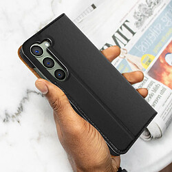 Bigben Etui Folio Wallet noir avec languette de fermeture pour Samsung Galaxy S23+ 5G pas cher