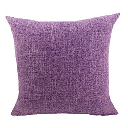 Acheter set 2 coton lin jeter taille taie d'oreiller housse canapé voiture décor violet