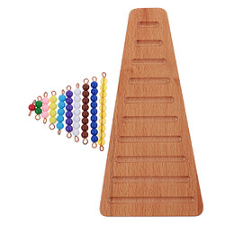 Jeu Educatif Montessori Perles Colorées avec Echelle + Matériel Sensoriel Boîte de Couleurs Kit pour Enfants