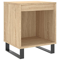 vidaXL Table de chevet chêne sonoma 40x35x50 cm bois d’ingénierie