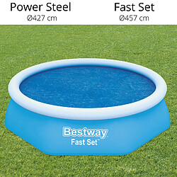 Avis Bâche Solaire pour Piscine Hors-sol Bestway Ø427 cm Ronde