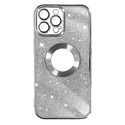 Avizar Coque pour iPhone 12 Pro Max Paillette Amovible Série Protecam Spark Argent