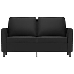 Avis Maison Chic Canapé à 2 places,Sofa de Salon,Canapé droit Noir 120 cm Similicuir -GKD854017