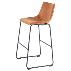 Avis Mendler 2x tabouret de bar HWC-D70, chaise bar/comptoir, tissu ~ style vintage, imitation de daim