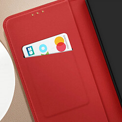 Avis Avizar Housse pour Samsung Galaxy S24 Plus Cuir Véritable Porte-carte Rouge