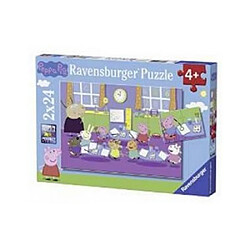 Ravensburger Puzzle 2x24p Peppa Pig En classe