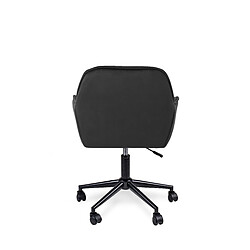 Avis Vivaldi Fauteuil Pivotant MILAN 2 Noir Velours