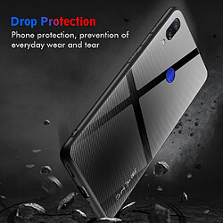 Acheter Wewoo Coque Pour Xiaomi Redmi Note 7 étui de protection en verre dégradé de texture noir