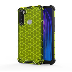 Wewoo Coque Souple Pour Redmi Note 8 Etui antichoc en nid d'abeille PC + TPU Vert