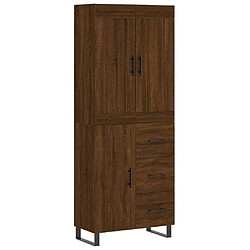 Maison Chic Buffet,Meuble de Rangement,commode pour salon,Cuisine Chêne marron 69,5x34x180 cm Bois d'ingénierie -MN49886