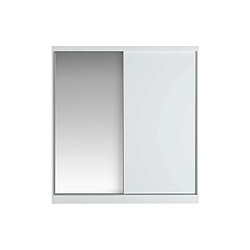 Avis Vente-Unique Armoire 2 portes coulissantes - Avec miroir - L200 cm - Blanc - OCHIRA