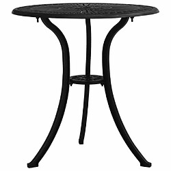 Maison Chic Table de jardin | Table d'extérieur Noir 62x62x65 cm Aluminium coulé -GKD42901