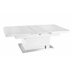 Avis Inside 75 Table basse relevable extensible JET SET blanc brillant