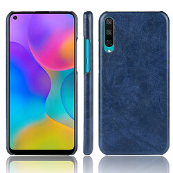 Wewoo Coque Rigide Pour Huawei Honor Play 3 Shockproof Litchi PC + PU Case Blue