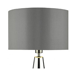 Avis Luminaire Center Lampe de table Pablo chrome noir et fumé 1 ampoule