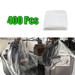 400x Cape de Coiffure en Plastique pour Coupe de Cheveux, Coloration, Perming - Jetable et Imperméable