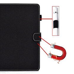 Wewoo Housse Étui Coque en cuir à rabat horizontal de couleur unie pour iPad avec supportfentes cartes et logement stylofonction veille et réveil noir pas cher