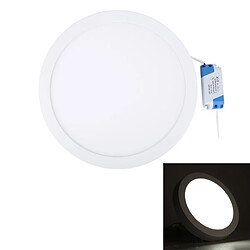 Wewoo Voyant rond de surface de la lumière blanche de 24W LED avec le conducteur de LED, 30cm 120 SMD 2835 6500K, CA 85-265V