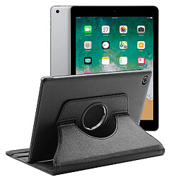 Etui rotatif en simili cuir + verre trempé pour iPad 6 9.7" (2018) (A1954/A1893) - Noir - Visiodirect -