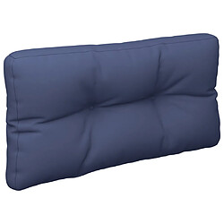 vidaXL Coussin de palette bleu marine 120x40x12 cm tissu