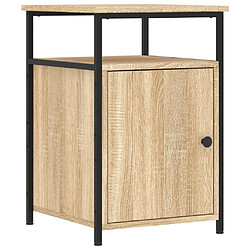 Maison Chic Table de chevet,Table de Nuit,Meuble de Rangement chêne sonoma 40x42x60 cm bois d'ingénierie