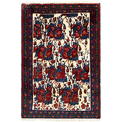 Vidal Tapis de laine 144x100 beige Afshar pas cher