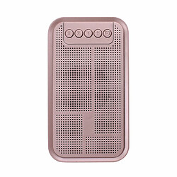 LaCoqueFrançaise Réveil haut-parleur Bluetooth Radio FM rose gold pas cher