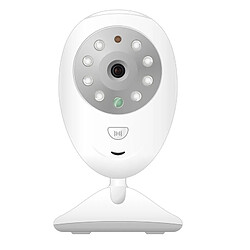 Wewoo Babyphone vidéo Babycam blanc 2.4 pouces LCD 2.4GHz caméra de surveillance sans fil bébé moniteur avec 8-IR LED Night Vision, Talk bidirectionnel