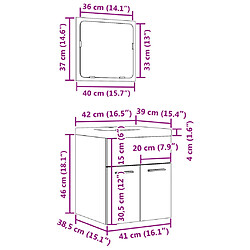 vidaXL Ensemble de meubles de salle de bain 3 pcs chêne sonoma pas cher