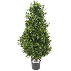 Pegane Plante artificielle haute gamme Spécial extérieur / Buis topiaire UV Artificiel - Dim : 185 x 70 cm