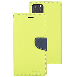 Wewoo Coque Pour iPhone 11 Pro FANCY DIARY Étui en cuir à rabat avec support logements cartes et portefeuille vert