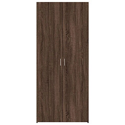 Avis vidaXL Buffet haut chêne marron 80x42,5x185 cm bois d'ingénierie