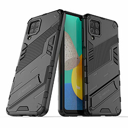 Coque en TPU antichoc avec béquille noir pour votre Samsung Galaxy M32 (Global Version)