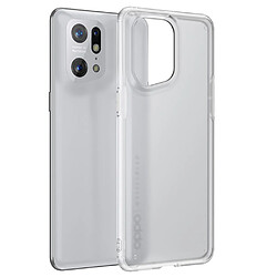 Coque en TPU antichoc, surface mate, anti-traces de doigts, translucide pour votre Oppo Find X5 Pro