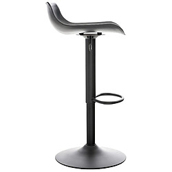 Acheter Decoshop26 Tabourets de bar x4 avec repose-pieds hauteur réglable desing moderne en plastique noir et métal noir 10_0004498