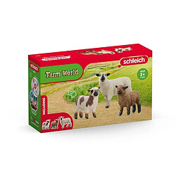 Figurien Trio de moutons, pour enfants des 3 ans, 5 x 19 x 11 cm - schleich 42660 FARM WORLD