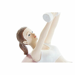 Figurine Décorative DKD Home Decor Rose Résine Yoga (18,5 x 8 x 17,5 cm)