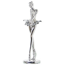 Figurine Décorative Alexandra House Living Argenté Acrylique Plastique Mélamine Ballerine 8 x 7 x 26 cm