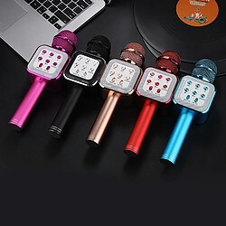 Yonis Microphone Bluetooth Sans Fil LED Karaoke