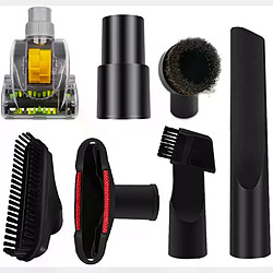 Kit de remplacement d'aspirateur 32mm 1 1/4 pouces et accessoires pour aspirateur 35mm 1 3/8 pouces, Kit de brosse à poussière 7 ensembles