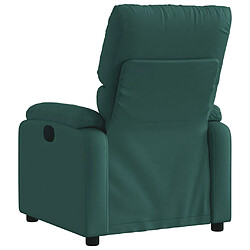 Acheter vidaXL Fauteuil inclinable électrique Vert foncé Tissu