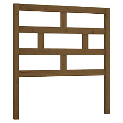 Maison Chic Tête de lit scandinave pour lit adulte,Meuble de chambre Marron miel 106x4x100 cm Bois massif de pin -MN61998