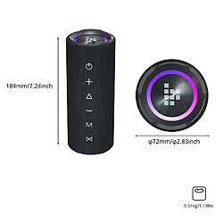 Acheter Enceinte Bluetooth portable Tronsmart Mirtune C2 24 W IPX7 - Noir