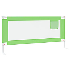 Acheter vidaXL Barrière de sécurité de lit d'enfant Vert 190x25 cm Tissu