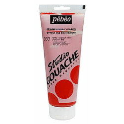 Pébéo Peinture Gouache 1 Tube de 220 ml Rouge Cadmium