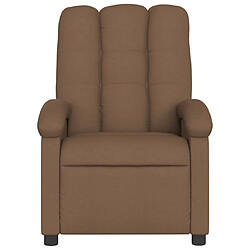 Acheter Maison Chic Fauteuil de massage inclinable,Fauteuil luxe de relaxation Marron Tissu -MN91625