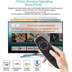 Acheter SANAG Telecommande Sans Fil 2,4 G, 17 Touches Sans Fil Pour Smart Tv/Android Tv Decodeur/Pc, Gyroscope 6 Axes Integre