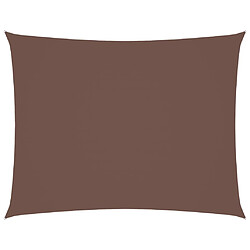 vidaXL Voile de parasol tissu oxford rectangulaire 5x6 m marron